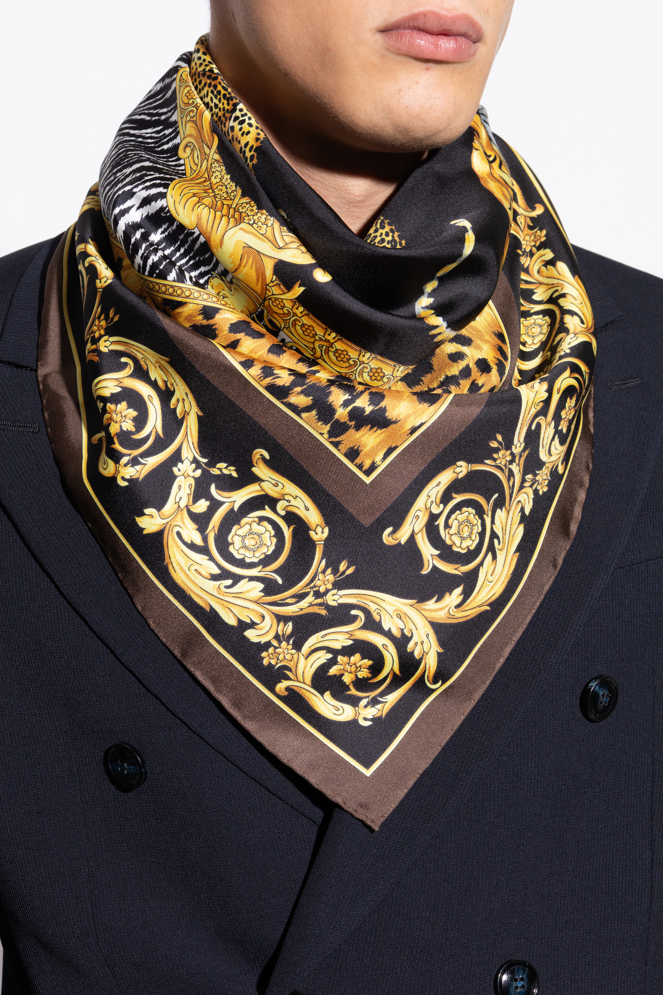 Versace Silk scarf with print | Men's Accessorie | Vitkac